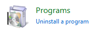 Windows 8 uninstall program